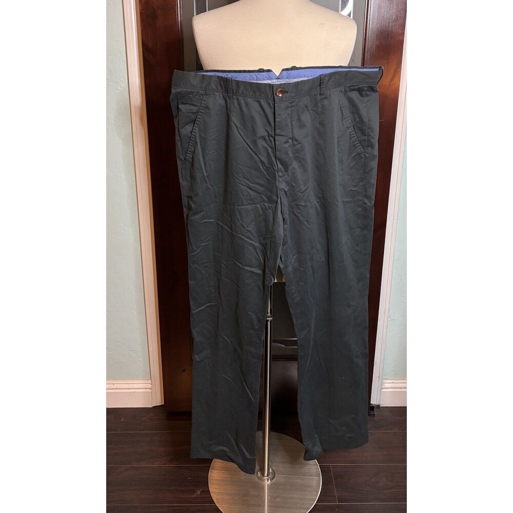 New Robert Graham Designer Blue-grey Pants Men’s Size 40 100% Cotton